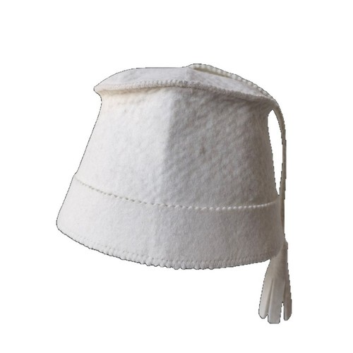 Woll duschhaube für - woll, weiß