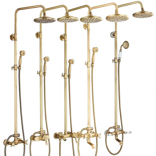 Messing duschset duscharmatur - messing,
